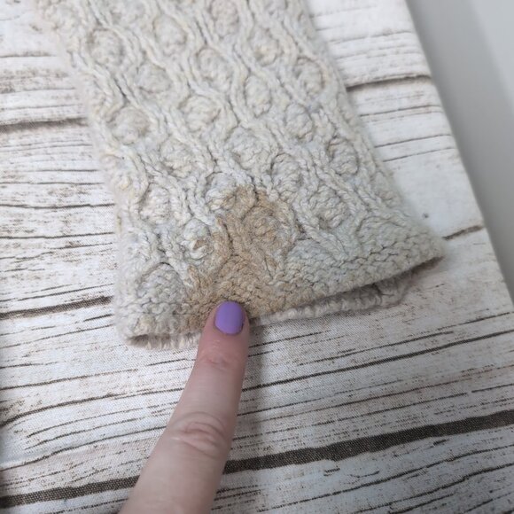 IrelandsEye Wool Blend Cream Off White Cardigan Women Size Small - Picture 2 of 9